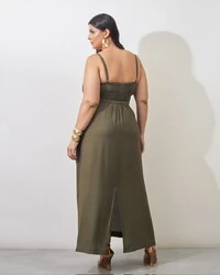 vestido viscose poliamida prespontado faixa elisabeth kayla