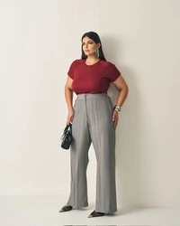 blusa canelada quebela