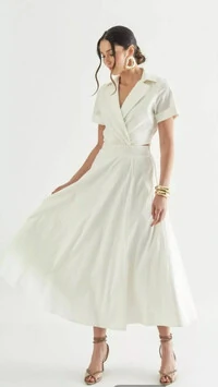 Vestido midi bless alfa quebela