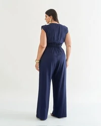 macacao transpasse em linho quebela