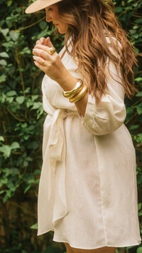 vestido curto liocel transpassado collab kayla