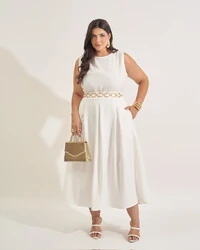 vestido decote quadrado kayla