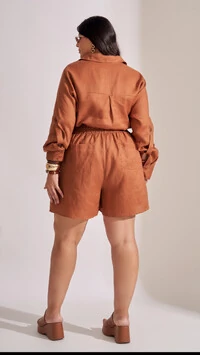 shorts linho collab kayla