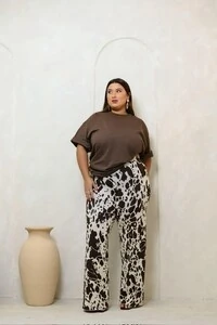Pre venda calca tricot modal cow planet