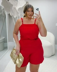 Pre venda regata com bolinhas alca duas