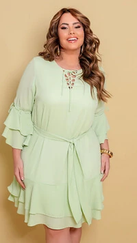 Vestido alice babados predil