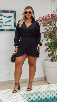 pre venda conjunto viscose poliamida francine mr fr