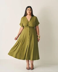 conjunto cropped nozinho + saia evase midi quebela