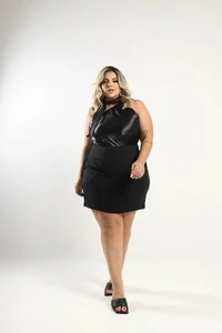 pre venda blusa cetim chocker requinte milan