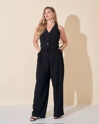 calca alfaiataria viscose nature kayla
