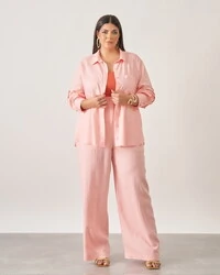 Calca linho de viscose reta kayla