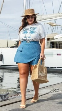 Pre venda shorts saia risca de giz mr fr