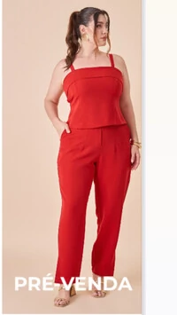 Calca alfaiataria fiorella upper