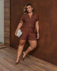 Pre venda conjunto viscose sarjado prespontado mr fr