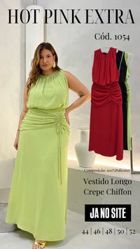vestido longo hotpink