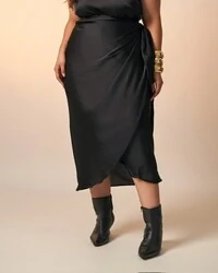 saia midi melissa acetinado poliester kayla