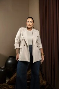 pre venda blazer alfaiataria alongado divas