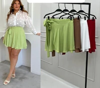 saia shorts transpassado lenco com elastico costa hotpink