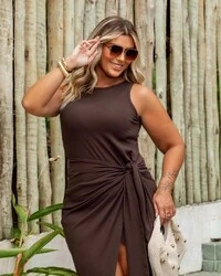 pre venda vestido simone canelado mr fr