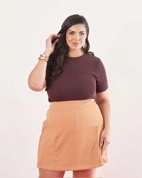 Blusa babylook malha kayla