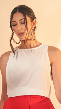 blusa regata origami viscose quebela