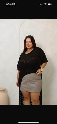 Bluse tricot modal assimetrico planet