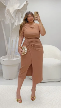 Blusa sabrina crepe moss com elastano upper