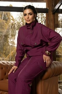 pre venda conjunto jaqueta + calca cargo season divas sensoriale