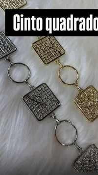 cinto metal quadrado 135cm