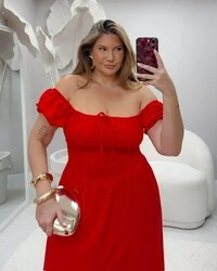 Pre venda vestido cigana vermelho viscolinho marianina