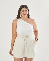 shorts alfaiataria soft quebela