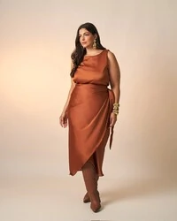 saia midi melissa acetinado poliester kayla