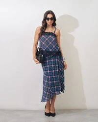 regata xadrez com renda chantily kayla