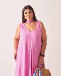 Vestido karen midi viscose kayla