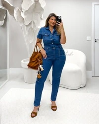 Macacao jeans com lycra B
