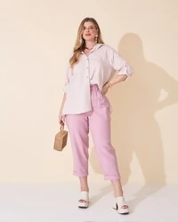 camisa stripes em algodao 100% kayla