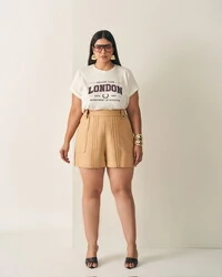 shorts alfaiataria quebela