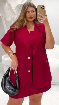 pre venda blazer alongado manga curta rosamili