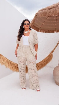 conjunto tricot crochetado planet