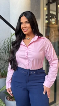pre venda camisa tricoline com elastano xz