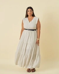 Vestido dot crepe poa kayla