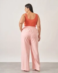 Calca linho de viscose reta kayla