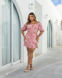 pre venda conjunto estampado rayon com fios de lurex mr fr