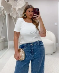 blusa canelada tamires decote quadrado provador