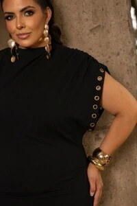 pre venda vestido assimetrico ilhos divas