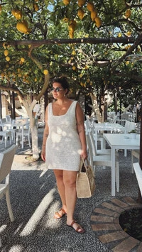 Pre venda vestido crochet handmade bruna planet