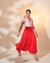 saia midi evase quebela