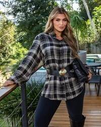 pre venda camisa xadrez viscose mr fr