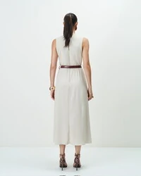 vestido decote transpassado classica quebela