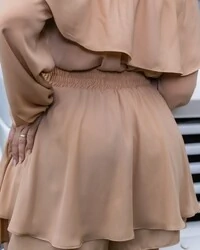 Pre venda conjunto ciganinha crepe georgette mr fr